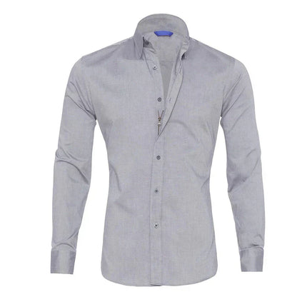 Slim Fit Hemd mit Speziellem Reißverschluss